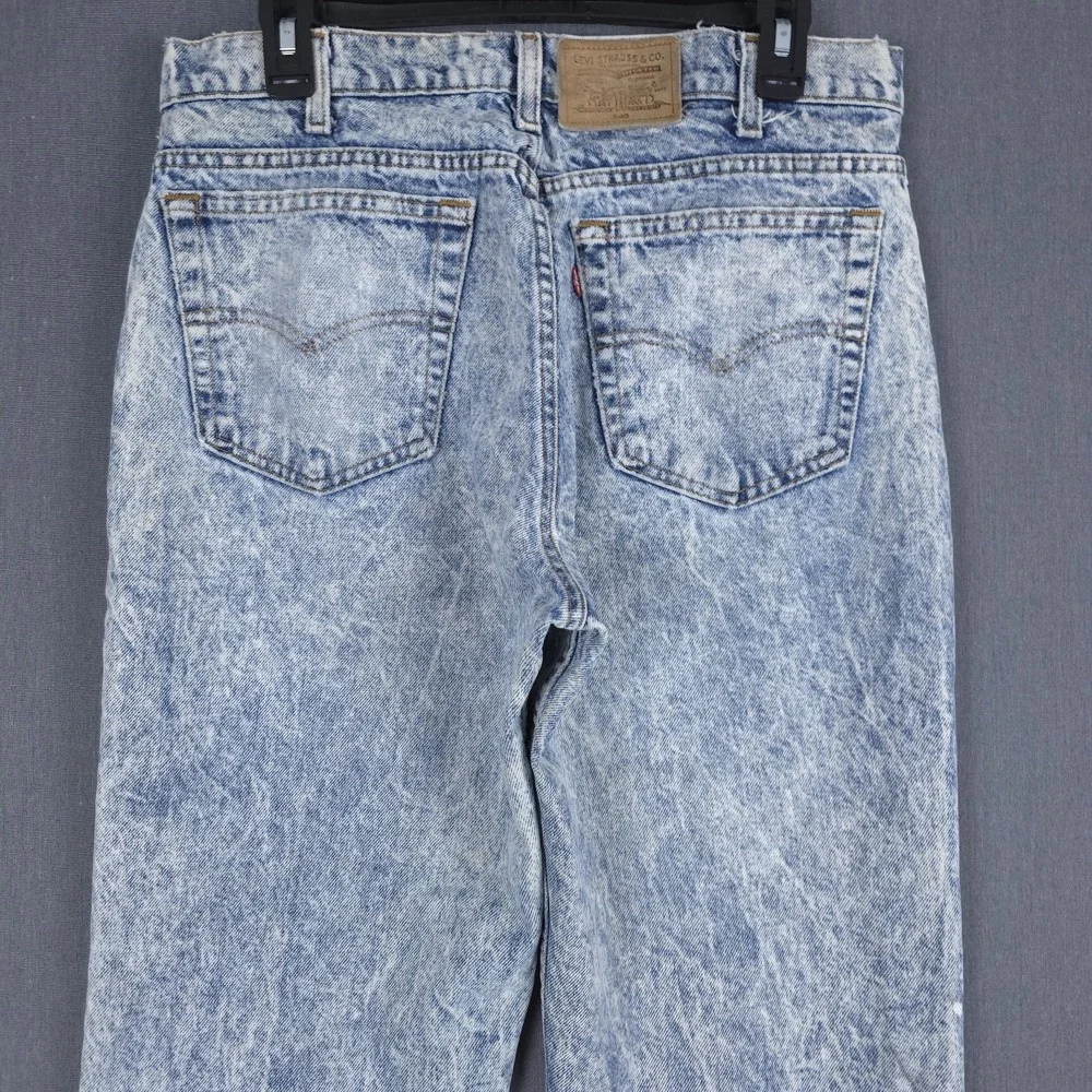 Vintage Levis 540 Jeans Mens 34x30 (Fits 32x30) Acid Wash Denim 80s USA‎ Red Tab